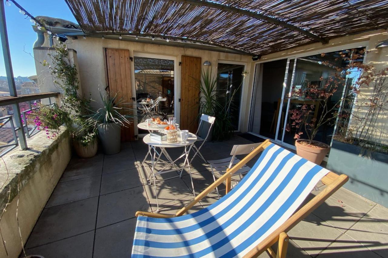 The Sunny - P2 With Terrace - City Centre Nîmes Exterior photo